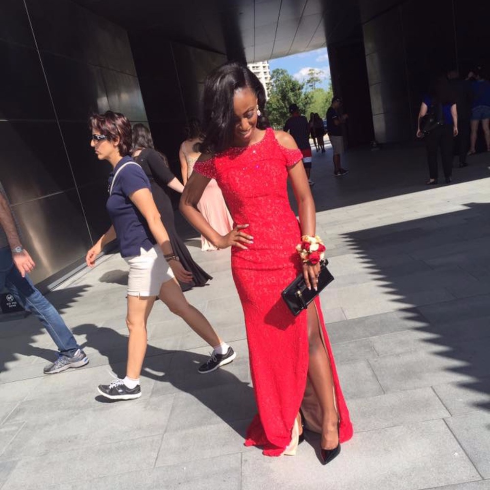 Red LaFemme prom Dress #23656